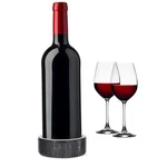Black Marble Wine Bottle Glass Stand, 5 X 2 Inch Coaster. Fixed Price $43.43.