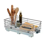 Household Essentials Glidez Chrome Steel 1-TIER Sliding Under Sink Cabinet Organ. Fixed Price $169.17.