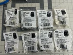 New 8-PACK Lot Shepherd Black Rubber Non Skid Chair Leg Furniture Tips 3203 3/4". Fixed Price $10.73.