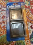 Waxman 1-3/4 Brown Square Caster Cups Count (c). Fixed Price $5.99.