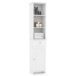 Giantex 64.5 Tall Bathroom Cabinet Narrow Floor Storage Adjustable. Fixed Price $127.48.