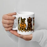 German Shepherd Halloween Mug Housewolf Pack 11OZ Coffee Cup Dog Lovers Gift. Fixed Price $14.98.