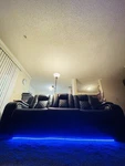 Leather Power Home Theatre Luxury Seating Sofa Selling For $550. Fixed Price $600.00.