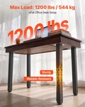 Vevor Adjustable Legs, 24-40 In Square Steel Furniture 1200 Lbs Max. Fixed Price $52.98.