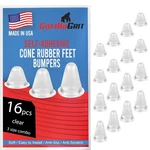 Cone Shaped Clear Rubber Bumpers - Tall Combo,. Fixed Price $24.37.