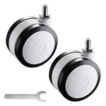 Yescom 2 Pack Mute Wheel Replacement Swivel Casters For Pc Mobile Cart Trolley. Fixed Price $29.90.