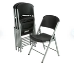 Lifetime Commercial Grade 500 Lbs Contoured Folding Chair Black Grey 4 Pks. Fixed Price $325.12.