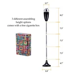 3-SECTION Design Antique Outdoor Stand Up Floor Ashtray Height Adjustable. Fixed Price $36.02.