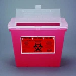 Bemis Sharps Container 8-5/8X11-5/8X7-3/4" Red Horizontal Entry Plastic, 30 Ct. Fixed Price $237.33.