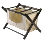 Winsome Dora Luggage Rack With Fabric Basket, Espresso 92535 -. Fixed Price $36.92.