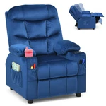 Honeyjoy Kids Youth Recliner Chair Velvet Fabric W/cup Holder & Side Pocket. Fixed Price $149.99.