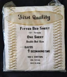 Fitted Brand New Double Bed Sheet From The 1960'S Made In Japan. Fixed Price $24.71.