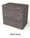 Bestar I3 Plus 2 Drawer Lateral Wood File Cabinet Bark Gray. Fixed Price $125.00.