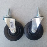 Shepherd 4 In. Rubber Swivel Caster With Threaded Stem 9196 115 Load (set Of 2). Fixed Price $20.00.