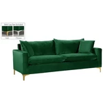 Meridian Furniture Naomi Contemporary Velvet Sofa In Green. Fixed Price $993.39.
