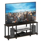 Furinno Turn-n-tube Tools 3D 3-TIER Entertainment Tv Stand 50" Dark Brown. Fixed Price $61.79.