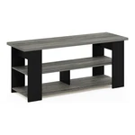 Furinno Jaya Engineered Wood Tv Stand For Up To 55" French Oak Gray/black. Fixed Price $107.10.