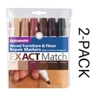(2) Rejuvenate RJ6WM Wood Furniture & Floor Repair Marker Set. Fixed Price $18.82.