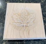 Maple Leaf Engraving Trim Wood Corner Block Door Window. Fixed Price $12.13.