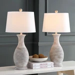 (set Of 2) Safavieh Bentlee Table Lamp Grey Rustic Bedroom Nightstand Decor. Fixed Price $50.58.