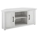 Crosley Furniture Camden 48"RUSTIC Wood Corner Tv Stand In Whitewash. Fixed Price $238.93.
