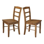 Ic International Concepts Madrid Ladderback Dining Chairs - Set Of 2, Sturdy Woo. Fixed Price $271.86.