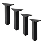 Alpha Furnishings Black 5 Inch Square Metal Furniture Legs Sofa Couch Cabinet. Fixed Price $79.68.