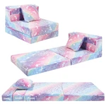 Memorecool Glow Rainbow Unicorn Tri-fold Sofa Bed For Kids Foldable Futon. Fixed Price $94.36.