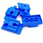 *blue* Duplo Brick Adapter (4 Pack) For Brio Bigjigs Ikea Wooden Toy Trains. Fixed Price $10.79.