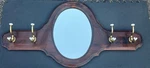Vintage Ethan Allen Hall Mirror Coat Rack Old Tavern Antiqued Wood 43 X22. Fixed Price $145.00.