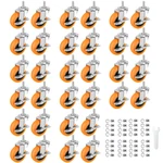 Wheels 3IN Casters 32PC Polyurethane Locking Swivel Heavy Duty W/brake. Fixed Price $166.99.
