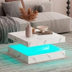 High Gloss Coffee Table For Living Room Square Side Led Light Furniture Us. Fixed Price $139.99.