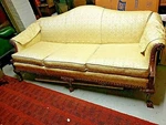 Chippendale Camel Back Vintage Elegant Sofa Couch With Ball & Claw Feet. Fixed Price $499.99.