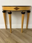 Art Deco Style Demi-lune Console Table. Fixed Price $1099.99.