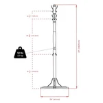 Winsome Jera Transitional Solid Wood Coat Rack Tree Cappuccino. Fixed Price $106.15.