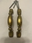 Keeler Kbc N15736 Drawer Pull Handle Polished Brass 3" Centers Mcm 4 1/2" Long. Fixed Price $5.00.