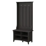 Bush Furniture Salinas Hall Tree With Shoe Storage Bench Vintage Black. Fixed Price $266.03.