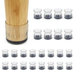 24 Pcs Chair Leg Floor Protectors For Universal M (FIT:1.22"-1.45"), Clear. Fixed Price $27.57.