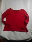 Talbots Top Womens Mp Red Cherry Girl Quiet Lxury Romantic Minimalism Clean Chic. Fixed Price $19.99.