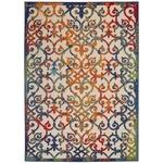 Nourison Aloha Indoor/outdoor Multicolor 7'10" X 10'6" Area Rug Transitional. Fixed Price $191.94.