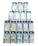 Shepherd Hardware Lot Of 68 Clear Plastic Cups Spiked & Plain 1 7/8" Square. Fixed Price $27.00.