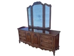 French Provincial Drexel Heritage Brittany Collection Double Dresser With Mirror. Fixed Price $1349.00.
