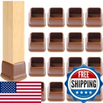 Ezprotekt 24 Pcs Square Chair Leg Floor Protectors Felt Silicone Furniture. Fixed Price $32.57.