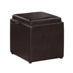 Convenience Concepts Park Avenue Single Cube Ottoman Espresso Faux Leather. Fixed Price $101.07.