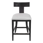 Uttermost Idris 26" Modern Wood And Fabric Counter Stool In White. Fixed Price $669.60.
