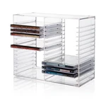 Stackable Cd/dvd Multimedia Holder, Storage Rack, Clear Plastic 30 Cd, Us. Fixed Price $26.98.