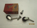 2X Vintage 4335 Faultless Caster Wheels For Wood Furniture Orig Box. Fixed Price $16.00.
