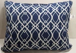 Outdoor Deep Seat Patio Cushion Back Pillow Navy Blue/white Jordan Mainstays. Fixed Price $65.55.