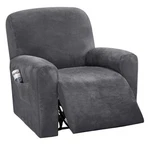 H.versailtex Velvet Stretch 4-PIECE Recliner Chair Couch Slipcover Pocket. Fixed Price $67.73.