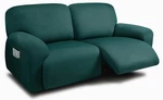 Ulticor 75"-100" Extra Wide Reclining 2-SEATER Sofa Slipcover 6-PIECE Yarn Fab. Fixed Price $82.80.